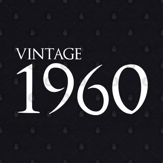 Vintage 1960 by GlossyArtTees